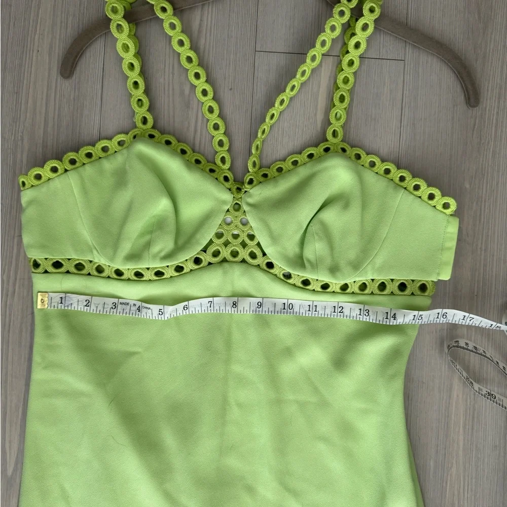 Jonathan Simkhai
Sevilla sleeveless midi dress Lime color Size 10 - Picture 13 of 14